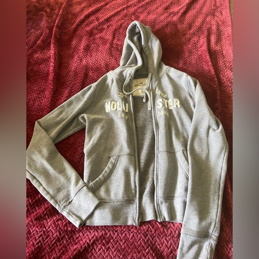 Hollister full-zip gray jacket